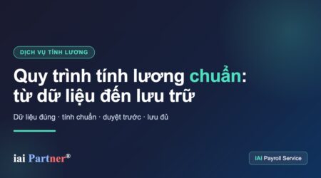 Quy trình dịch vụ tính lương IAI Partner từ dữ liệu đến lưu trữ